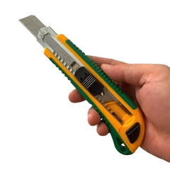 Dao rọc giấy to FEIBAO lưỡi dao sắc 18mm, Dao trổ giấy cắt rạch đa năng thép không gỉ, độ cứng cao sử dụng trên nhiều vật liệu (kèm 5 lưỡi dao)