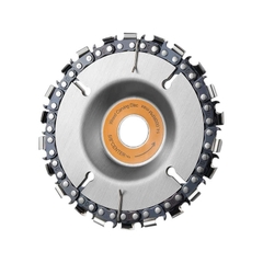 Đĩa cưa xích 4", lưỡi cưa xích cắt gỗ 22 răng chất liệu thép không gỉ siêu cứng lắp máy mài cầm tay