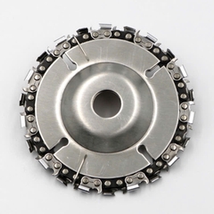 Đĩa cưa xích 4", lưỡi cưa xích cắt gỗ 22 răng chất liệu thép không gỉ siêu cứng lắp máy mài cầm tay