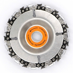 Đĩa cưa xích 4", lưỡi cưa xích cắt gỗ 22 răng chất liệu thép không gỉ siêu cứng lắp máy mài cầm tay
