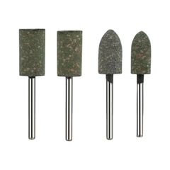 Combo 10 Mũi mài cao su trục 3mm đầu mài hình đạn, trụ đánh bóng nhựa thạch cao, rỉ sét bề mặt inox