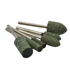 Combo 10 Mũi mài cao su trục 3mm đầu mài hình đạn, trụ đánh bóng nhựa thạch cao, rỉ sét bề mặt inox