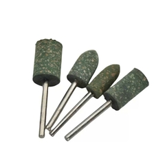Combo 10 Mũi mài cao su trục 3mm đầu mài hình đạn, trụ đánh bóng nhựa thạch cao, rỉ sét bề mặt inox