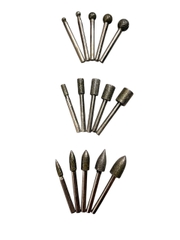 Mũi mài kim cương độ mịn #60, Đầu mài khắc đá ngọc hình trụ, đạn, tròn đường kính từ 6mm - 25mm trục 6mm siêu cứng