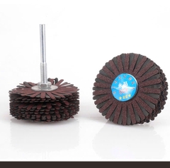 Chổi cước quật chà nhám gỗ ráp hoa đánh mịn đường kính 80mm lắp máy khoan cầm tay chuôi 6mm RAP_HOA