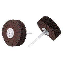 Chổi cước quật chà nhám gỗ ráp hoa đánh mịn đường kính 80mm lắp máy khoan cầm tay chuôi 6mm RAP_HOA