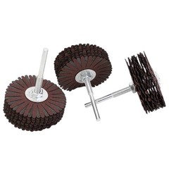 Chổi cước quật chà nhám gỗ ráp hoa đánh mịn đường kính 80mm lắp máy khoan cầm tay chuôi 6mm RAP_HOA