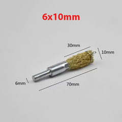 Chổi đánh rỉ sắt rỉ sét inox dạng bút chuôi 6mm lắp máy khoan cầm tay 5 cái