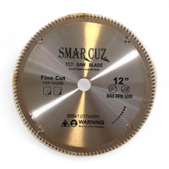 Lưỡi cắt gỗ hợp kim SmarCuz 305mm - 3.2x30mm - 100/120 răng, Cưa cắt gỗ cao cấp đường cắt sắc bén