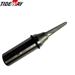 Mũi phay soi rãnh CNC uốn cong gỗ Tideway đầu nhọn 6x21mm bo cong 90 độ MDF cốt trục 12.7mm
