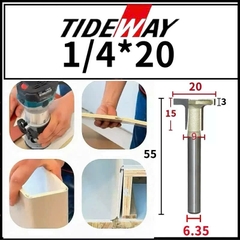 Mũi bo gấp góc R8 tấm ốp than tre chữ T Tideway
