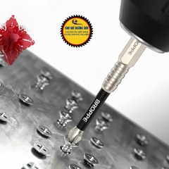 Mũi vít PH2 chống trượt hãng BROPPE chân lục giác 6.35mm, Mũi bắn vít 1 đầu bake chữ thập từ tính cao