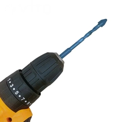 Mũi khoan đa năng lệch tâm cao cấp chuôi lục giác 6.35mm chuyên khoan gạch men cứng HEX-9 Xanh