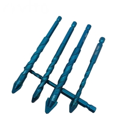 Mũi khoan đa năng lệch tâm cao cấp chuôi lục giác 6.35mm chuyên khoan gạch men cứng HEX-9 Xanh