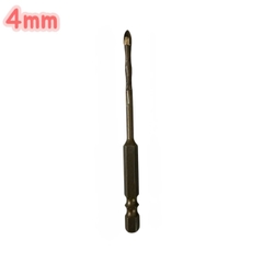 Mũi khoan đa năng cao cấp 4 cạnh chữ thập chuôi lục giác 6.35mm khoan gạch men kính đá 3mm - 12mm