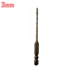Mũi khoan đa năng cao cấp 4 cạnh chữ thập chuôi lục giác 6.35mm khoan gạch men kính đá 3mm - 12mm