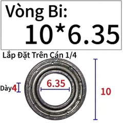 Bi soi Bi lắp mũi phay gỗ bạc đạn mũi soi KBC chính hãng 5 viên