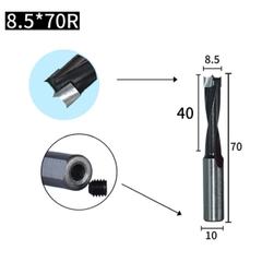 Mũi khoan gỗ TCT, Khoan dàn Tideway liên kết bản lề chốt gỗ ốc cam CNC Đen-R, Đỏ-L hợp kim cao cấp