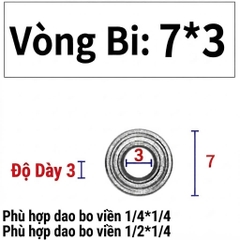Bi soi Bi lắp mũi phay gỗ bạc đạn mũi soi KBC chính hãng 5 viên