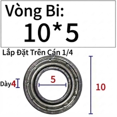 Bi soi Bi lắp mũi phay gỗ bạc đạn mũi soi KBC chính hãng 5 viên