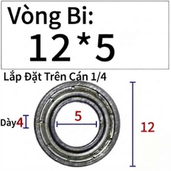 Bi soi Bi lắp mũi phay gỗ bạc đạn mũi soi KBC chính hãng 5 viên