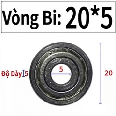 Bi soi Bi lắp mũi phay gỗ bạc đạn mũi soi KBC chính hãng 5 viên