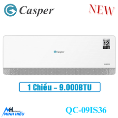 Điều hòa Casper 1 chiều Inverter 9000BTU QC-09IS36 (Model 2024)