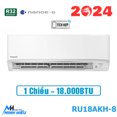 Điều hòa Panasonic inverter 1 chiều 18000BTU RU18AKH-8 (Model 2024)