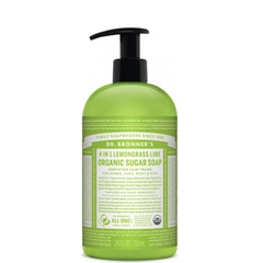 [Dr Bronner]Xà Phòng hữu cơ 4 in 1 Dr  Bronner's Sugar Soap 355mL Chanh Xả