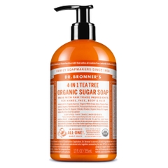 <CÓ SẴN>[Dr Bronner’s] Xà Phòng hữu cơ 4 in 1 Dr Bronner's Sugar Soap 355mL