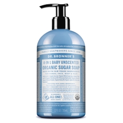 <CÓ SẴN>[Dr Bronner’s] Xà Phòng hữu cơ 4 in 1 Dr Bronner's Sugar Soap 355mL