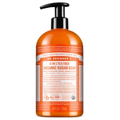 CÓ SẴN [Dr Bronner’s] Xà Bông Hữu Cơ 4 in 1 Dr Bronner’s Sugar Soap 710mL