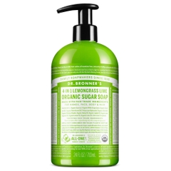 CÓ SẴN [Dr Bronner’s] Xà Bông Hữu Cơ 4 in 1 Dr Bronner’s Sugar Soap 710mL
