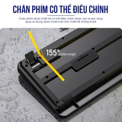 Bàn phím Luneta KB04 thiết kế gọn nhẹ kết nối USB chống nước không ồn chuyên dành cho công việc văn phòng