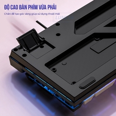 Bàn phím giả cơ LUNETA KB03, ánh sáng LED bắt mắt, nhiều màu sắc cá tính, thiết kế công thái học K500.