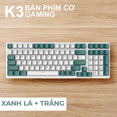 Bàn phím cơ gaming có dây có led RGB hotswap redswitch 100 phím K3 LUNETA KB09