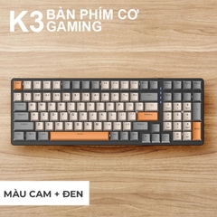 Bàn phím cơ gaming có dây có led RGB hotswap redswitch 100 phím K3 LUNETA KB09