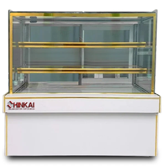 Tủ Bánh Kem 3 Tầng Kính Vuông 1,8m