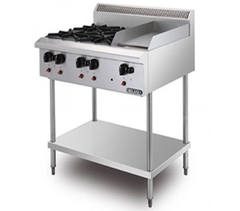 Bếp Âu 4 Họng Có Chiên Phẳng Berjaya OB4GG1BFS-17