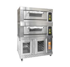 Lò Nướng 2 Tầng 4 Khay Tích Hợp Tủ Ủ 10 Khay