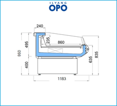 Tủ Mát Trưng Bày Siêu Thị OPO SSMR