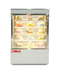 Tủ bánh kem 5 tầng kính vuông 1200mm