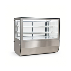 Tủ bánh kem để bàn 3 tầng kính cong (70 cm)