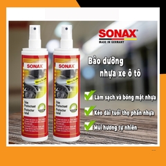 Chai xịt làm sạch và bảo dưỡng nhựa, gỗ nội thất xe Sonax 380041 300ml dùng trên nhiều chất liệu