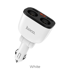 Tẩu Sạc HOCO Z28 Cao Cấp 2 Cổng USB Có Đèn LED Hiển Thị Dòng Điện 3.1A