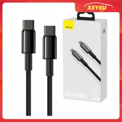 Cáp Type-C to Type-C Baseus CATWJ-01 dài 1m công suất tối đa 100W