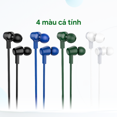 Tai Nghe Nhét Tai Dây Dẹt Giảm Tiếng Ồn Âm Bass Jack Cắm 3,5 Mm Hình Chữ L, Điện Thoại Di Động, Máy Tính Bảng, Laptop