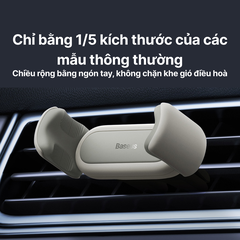 Kẹp điện thoại trên ô tô Nhỏ Gọn xoay 360 độ Baseus Steel Cannon 2 Air Outlet Car Mount