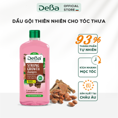 Dầu gội đầu Deba Strong Growth với chiết xuất dầu argan và quinie dành cho tóc mỏng