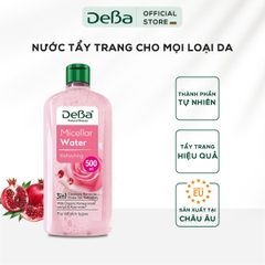 Nước tẩy trang DeBa tươi mát với tinh chất trái lựu và nước hoa hồng